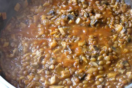 Спагетти с чечевичным болоньезе: шаг 5