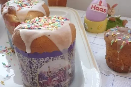 Куличики без дрожжей с шоколадом под пьяненькой глазурью: шаг 7