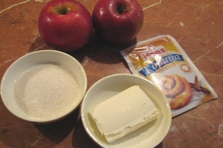 Десерт из яблок с корицей фм (моя иллюстрация к интересному рецепту): шаг 2