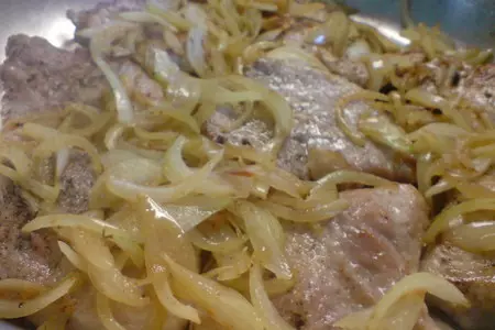 Мясо,жареное по-венгерски//фм моя иллюстрация к интересному рецепту: шаг 6