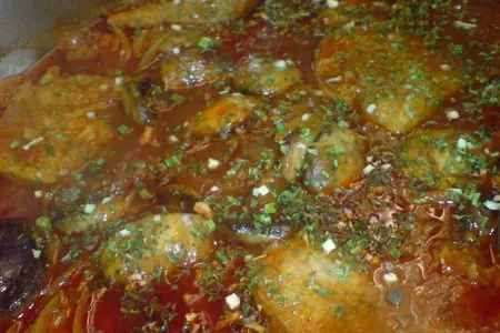 Мясо,жареное по-венгерски//фм моя иллюстрация к интересному рецепту: шаг 9