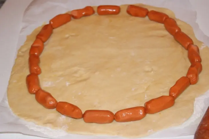 Нарядный пирог с курицей: шаг 1