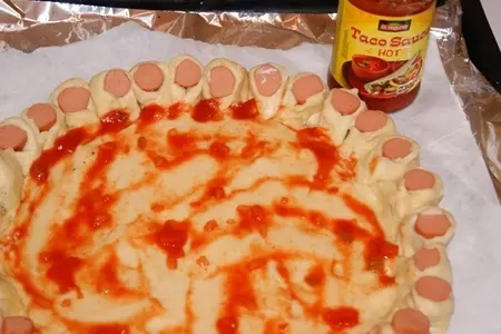 Нарядный пирог с курицей: шаг 3