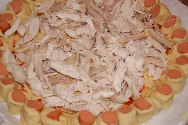 Нарядный пирог с курицей: шаг 5