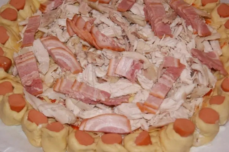 Нарядный пирог с курицей: шаг 6