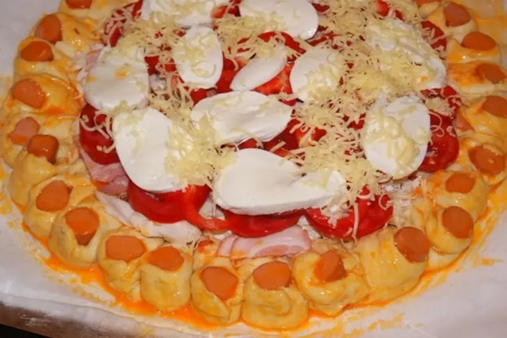 Нарядный пирог с курицей: шаг 8