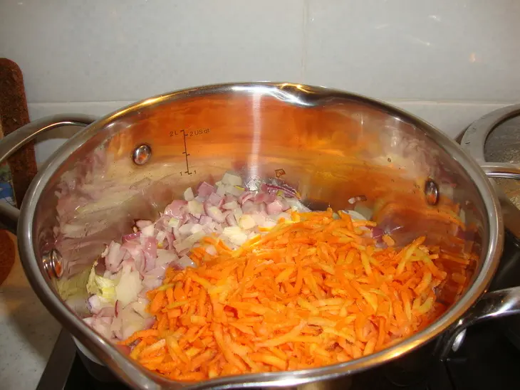 Чечевица с  сушеными   томатами: шаг 3