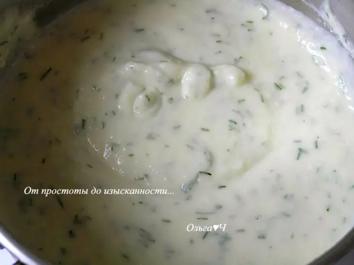 Картофельное пюре с зеленью и творожным сыром: шаг 6