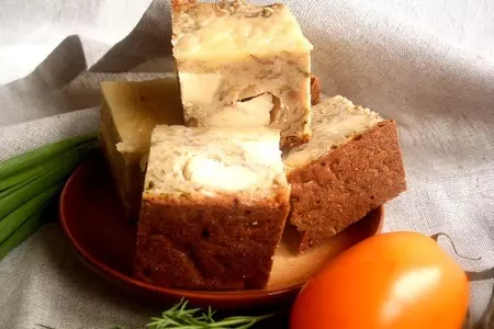 Мультизлаковый пирог-запеканка с сыром, шпинатом и зеленью.: шаг 5