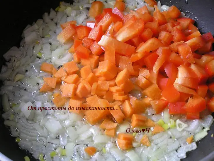 Плов из коричневого риса с овощами: шаг 2