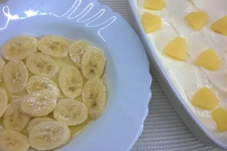 Банановый крем парфе: шаг 6