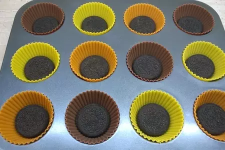 Карамельные  мини чизкейки: шаг 1