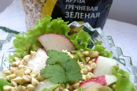 Весенний салат из ростков гречи: шаг 4