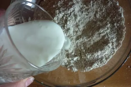 Диетический пирог с вишнями: шаг 1