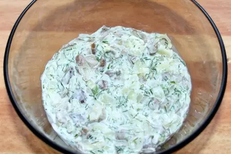 Горячая закуска "лукошко с грибами": шаг 8