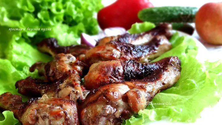 Ароматный шашлык из куриных ножек: шаг 4