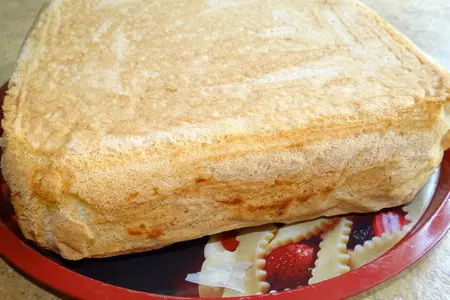 Торт бисквитный с манго, орехами и глазурью на годовасие: шаг 4
