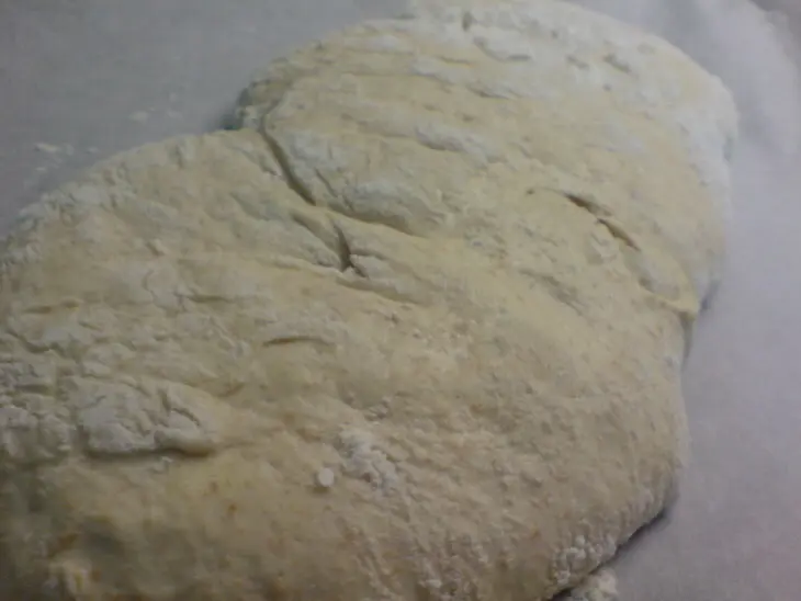 Чиабатта с запечённой клубникой//ciabatta: шаг 7