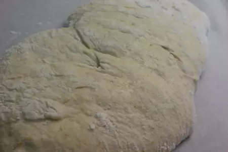 Чиабатта с запечённой клубникой//ciabatta: шаг 7