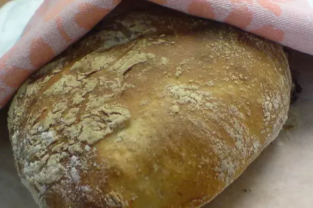 Чиабатта с запечённой клубникой//ciabatta: шаг 8