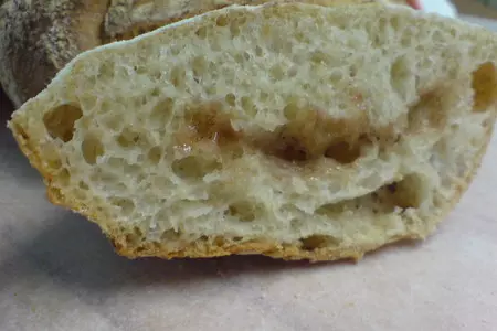 Чиабатта с запечённой клубникой//ciabatta: шаг 9