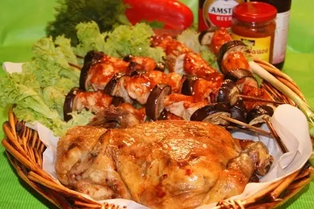 Курица в корзине - рецепт для пикника: шаг 18