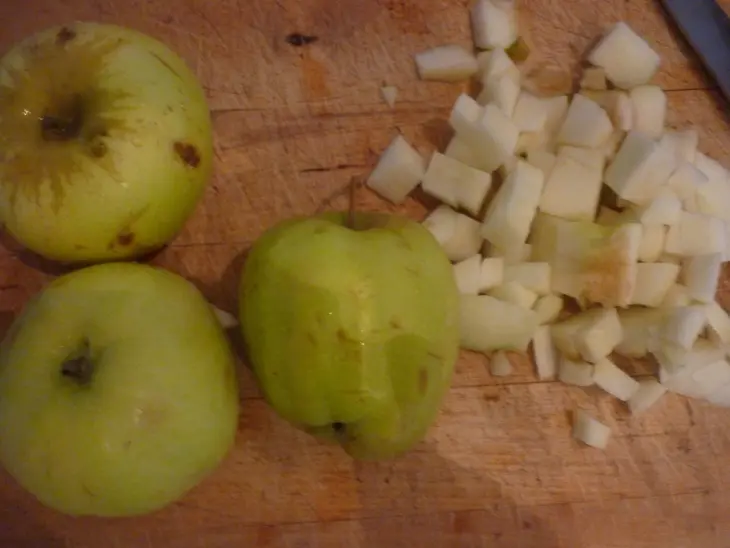 Флан с тыквой и яблоками: шаг 1