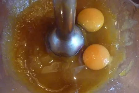 Флан с тыквой и яблоками: шаг 4
