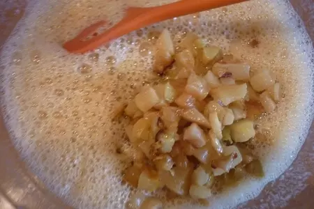 Флан с тыквой и яблоками: шаг 5