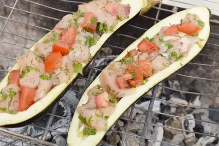 Курица в баклажане.: шаг 3
