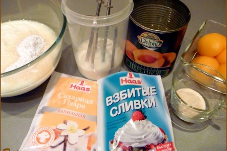 Торт освежающий,сливочно-йогуртовый с персиками: шаг 5