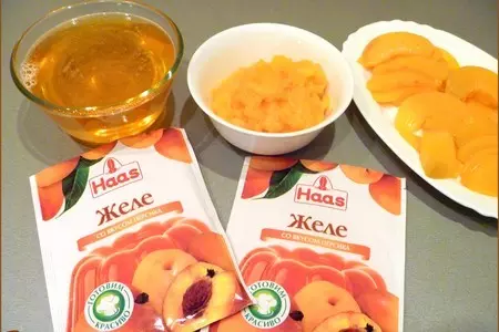 Торт освежающий,сливочно-йогуртовый с персиками: шаг 6