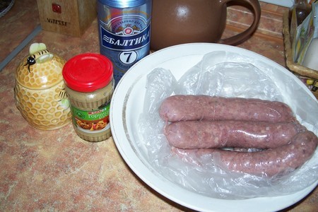 Маринованные колбаски-гриль с картошечкой-гриль: шаг 1
