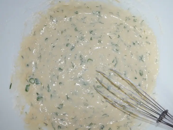 Вафли с луком и сыром: шаг 4