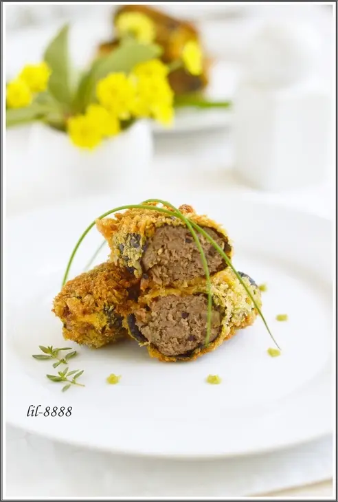 Мясные роллы, по мотивам мэнти кацу (menchi katsu): шаг 6