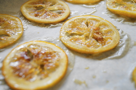 Лимонные чипсы в карамели: шаг 5