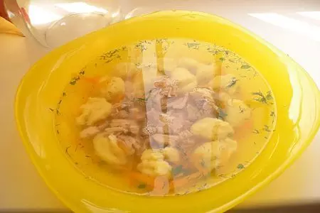 Супчик с украинскими клёцкаи " кулинарное вдохновение": шаг 8