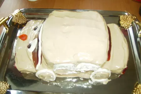 Мини-торт "машинка": шаг 1
