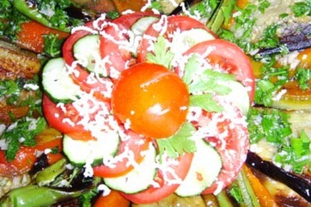 Болгарский овощной салат (зеленчукова салата): шаг 5