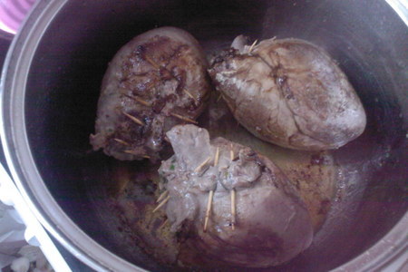 Фаршированные телячьи сердца с овощами: шаг 3