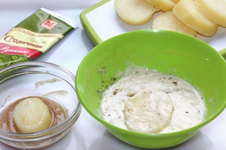 Картофель в кляре с грибным соусом: шаг 9