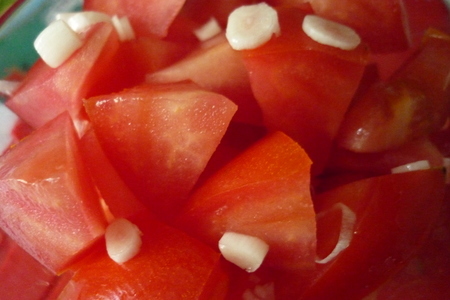 Салат с хрустящими баклажанами,помидорами и нори в устричном соусе : шаг 2