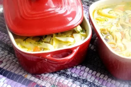 Домашняя лапша в горшочке: шаг 7