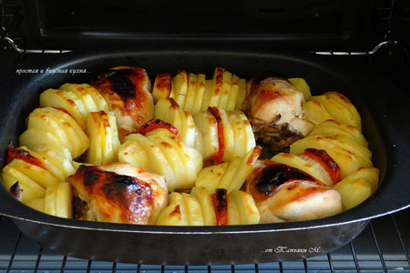 Пикантная куриная грудка с картофелем в духовке: шаг 4