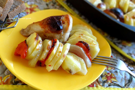Пикантная куриная грудка с картофелем в духовке: шаг 5