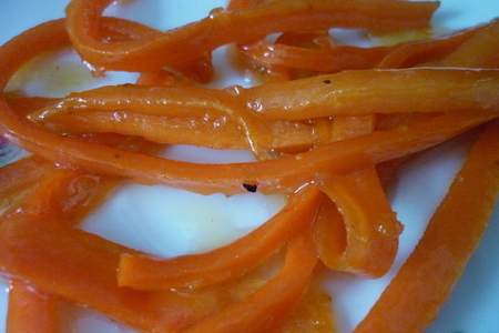 Суши десертные с глазированной морковкой,апельсином и орехами: шаг 2