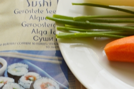 Салат из моркови и дайкона с нори.: шаг 1