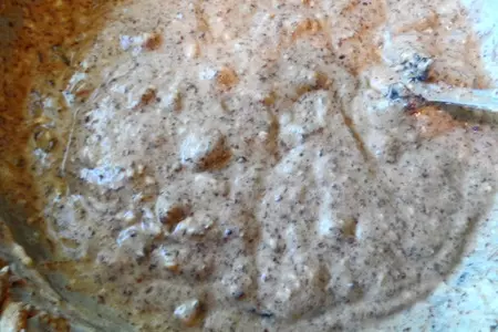 Шоколадный кекс-пирог с черносливом и орехами.: шаг 5