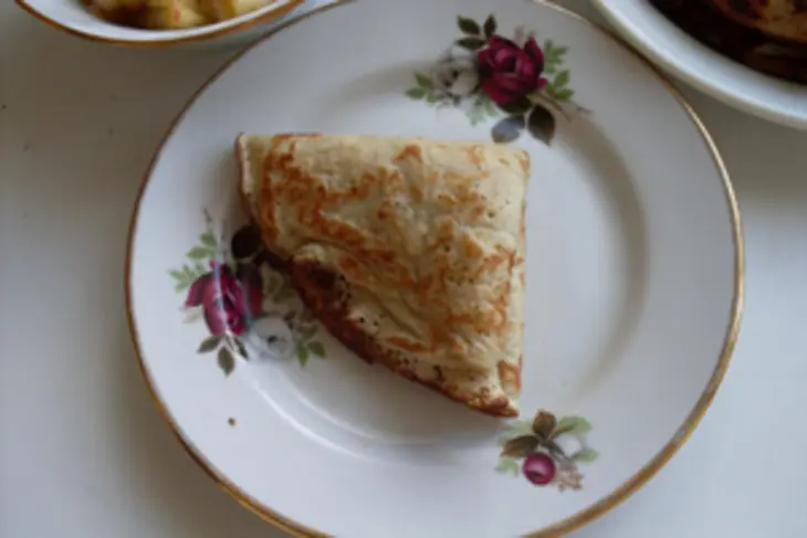Блинчики с яблоками и клюквенным соусом: шаг 5