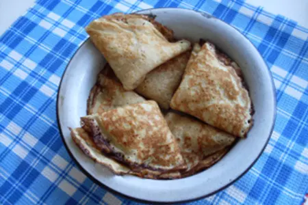Блинчики с яблоками и клюквенным соусом: шаг 6